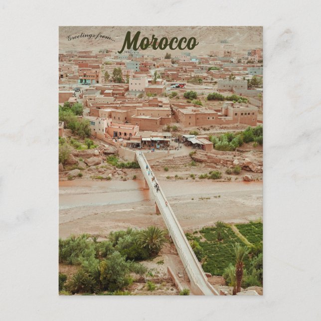 A View of Aït Benhaddou Morocco Postcard (Front)