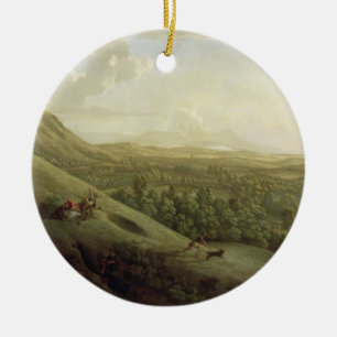A View of Boxhill, Surrey, with Dorking in the Dis Ceramic Ornament