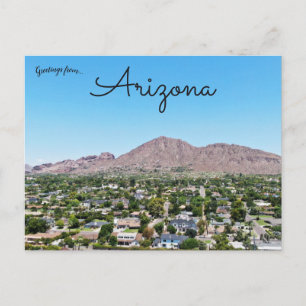 A View of Camelback Mountain From Phoenix Arizona Postcard