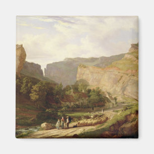 A View of Cheddar Gorge (oil on canvas) Magnet