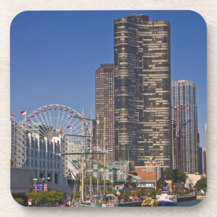 A view of Chicago's Navy Pier Coaster