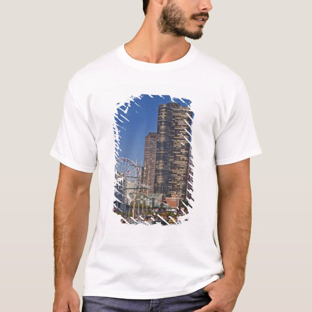 A view of Chicago's Navy Pier T-Shirt (Front)