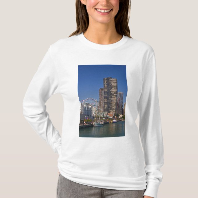 A view of Chicago's Navy Pier T-Shirt (Front)