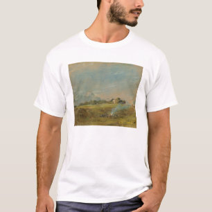 A View of Hampstead Heath, with figures round a bo T-Shirt