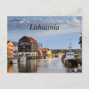 A View of Klaipeda Lithuania Postcard