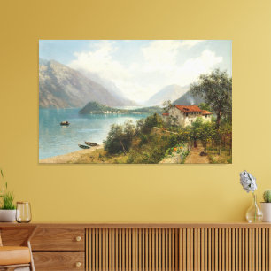  A View of Lake Como Canvas Print