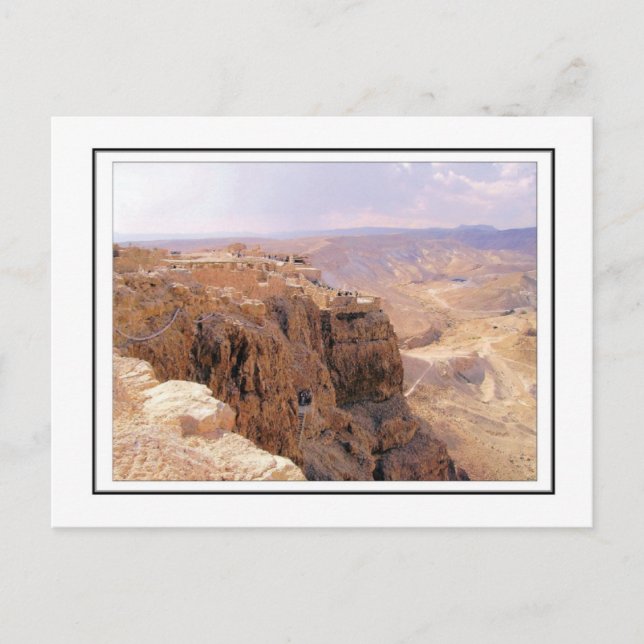 A view of Masada Postcard (Front)