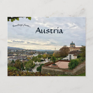 A View of Melk Austria  Postcard