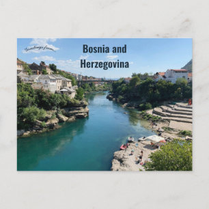 A View of Mostar Bosnia and Herzegovina  Postcard