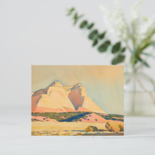 A view of Mount Carmel, Utah by Maynard Dixon Holiday Postcard