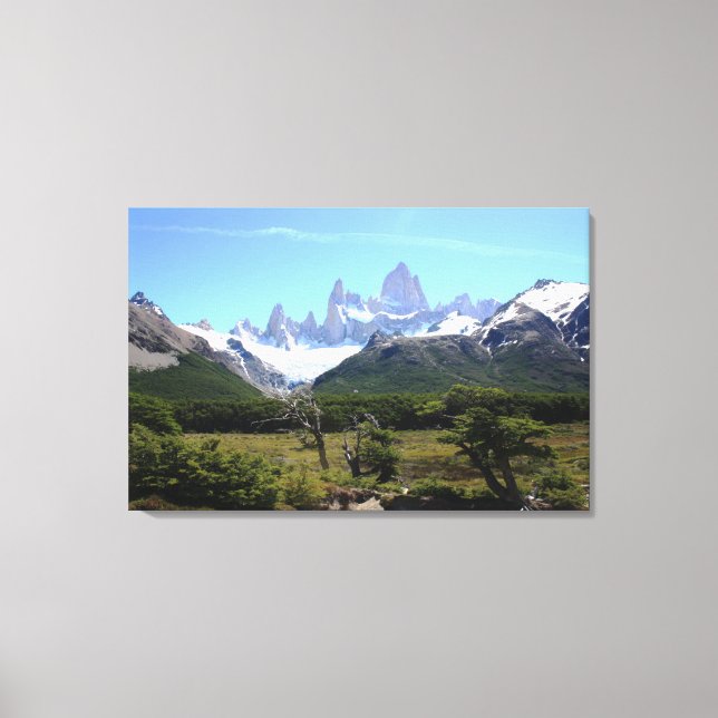 A View Of Mount Fitz Roy Canvas Print (Front)