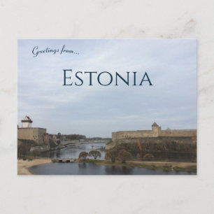 A View of Narva Estonia Postcard