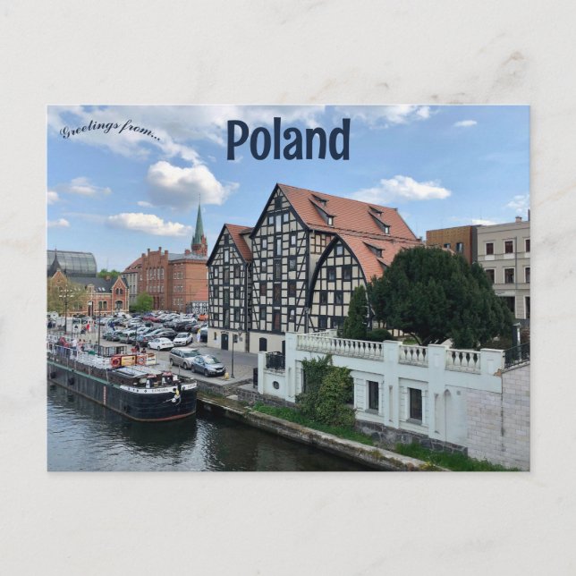 A View of Old Town in Bydgoszcz Poland Postcard (Front)