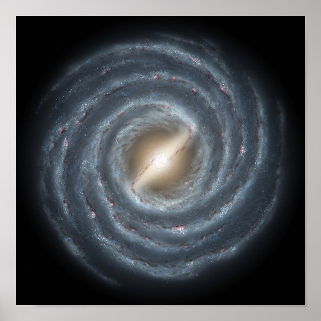 A view of our own Milky Way Galaxy Poster (Front)