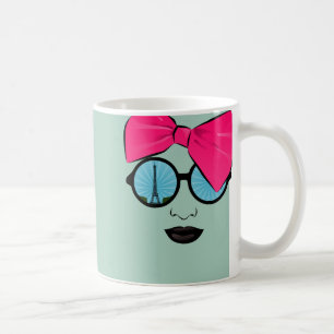 A View of Paris Oversized Bow Face Coffee Mug