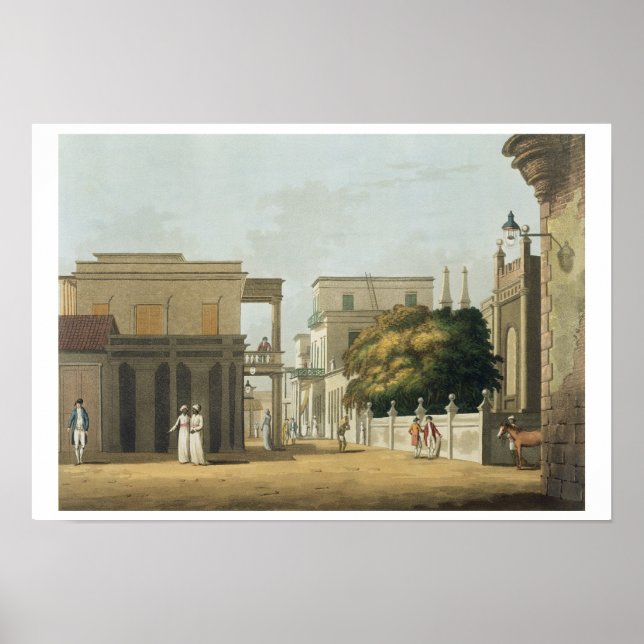 A View of Part of St. Thome Street, Fort St. Georg Poster (Front)