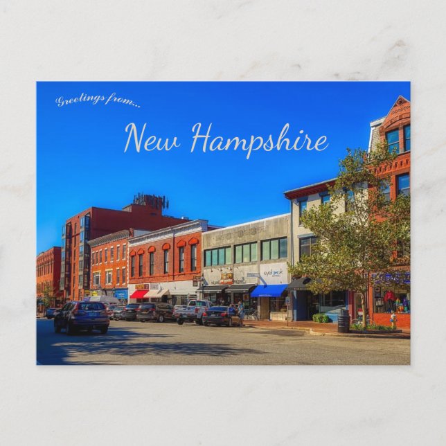 A View of Portsmouth New Hampshire Postcard (Front)
