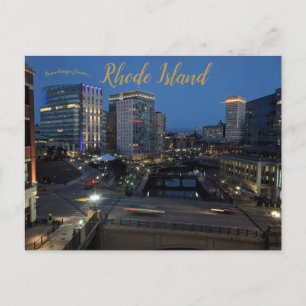 A View of Providence Rhode Island Postcard