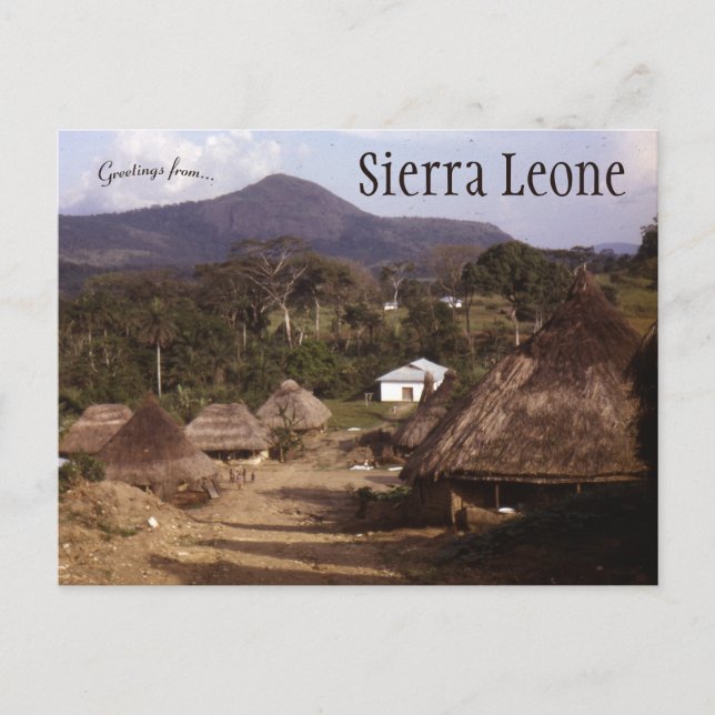 A View of Sierra Leone Postcard (Front)