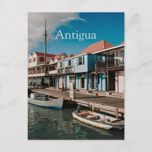 A View of St Johns Antigua Postcard