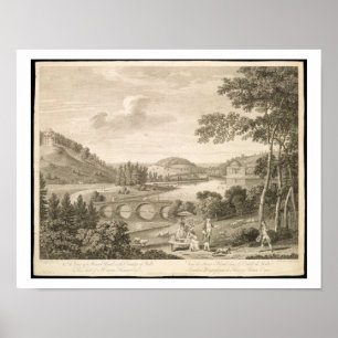 A view of Stour Head in Wiltshire (engraving) Poster