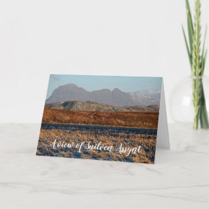 A view of Suilven, Assynt, personalized Card