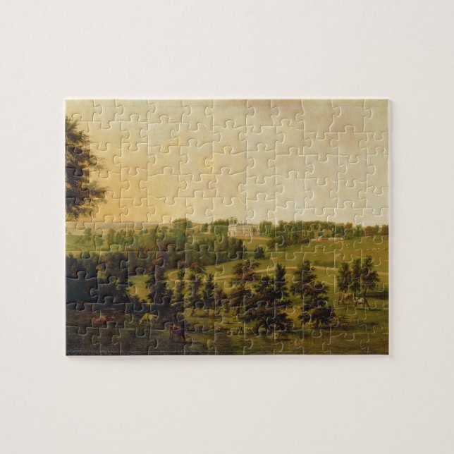 A View of Tapeley Park, Instow, North Devon Jigsaw Puzzle (Horizontal)