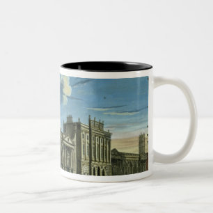 A View of the Bank of England, Threadneedle Street Two-Tone Coffee Mug