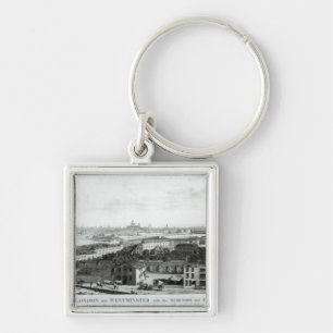 A View of the Cities of London and Westminster Keychain