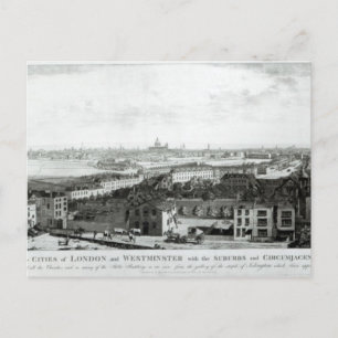 A View of the Cities of London and Westminster Postcard