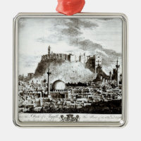 A view of the city and castle of Aleppo, Syria