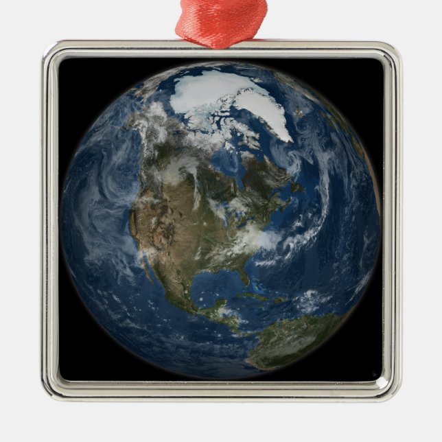 A view of the Earth Metal Ornament (Front)