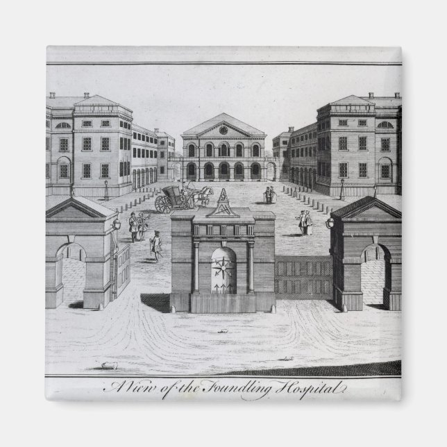 A View of the Foundling Hospital, 1756 Magnet (Front)