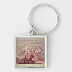 A View of the Glorious Action of Dettingen Keychain