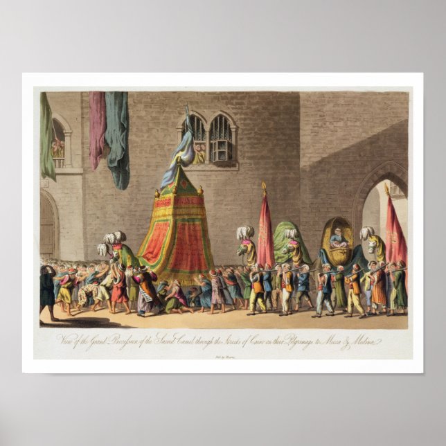 A View of the Grand Procession of the Sacred Camel Poster (Front)