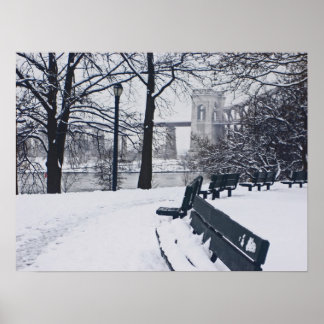 A View of the Hellgate Bridge Poster