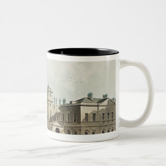 A view of the Horse Guards from Whitehall Two-Tone Coffee Mug (Right)