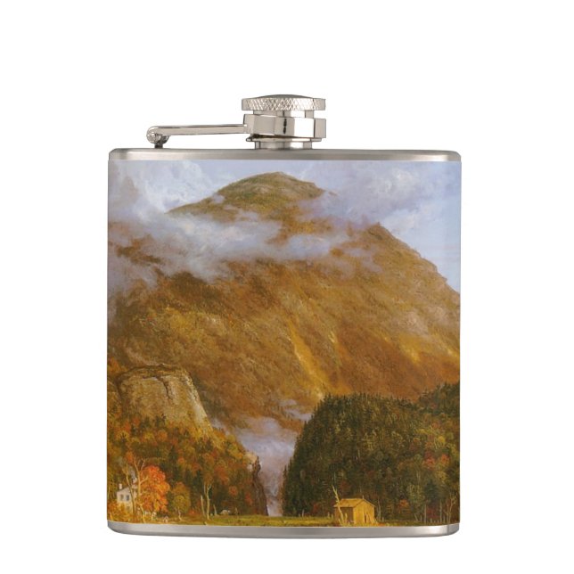 A View of the Mountain Pass Hip Flask (Front)