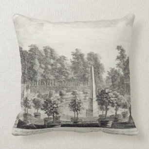 A View of the Orangery, Lord Burlington's Garden a Throw Pillow