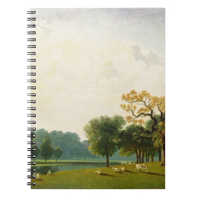 A View of the Serpentine, 1815 (oil on canvas) Notebook (Front)