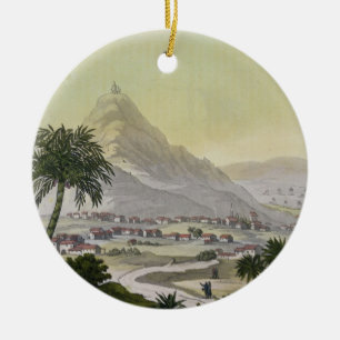 A view of the township of Lima, Peru, from 'Le Cos Ceramic Ornament