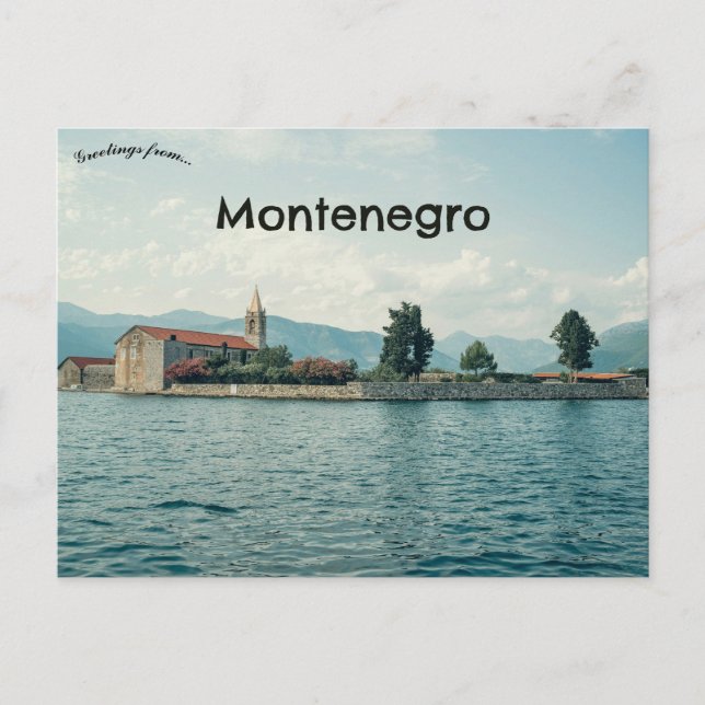 A View of Tivat Montenegro Postcard (Front)
