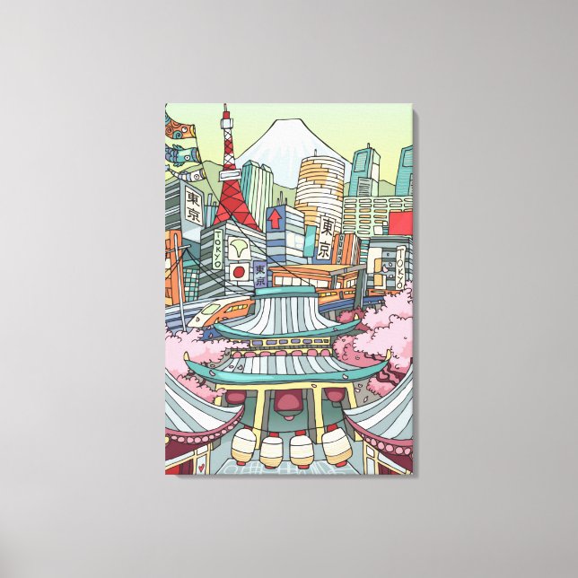 A View of Tokyo Canvas Print (Front)