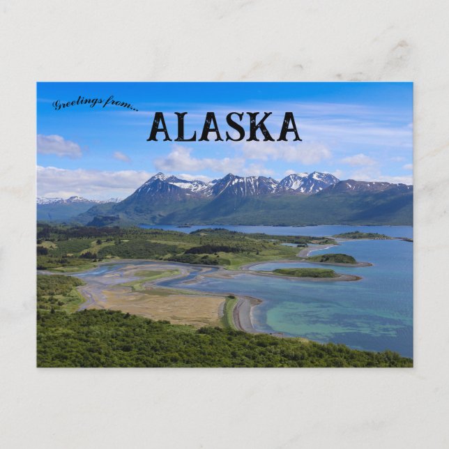 A View of Uganik Bay Alaska Postcard (Front)