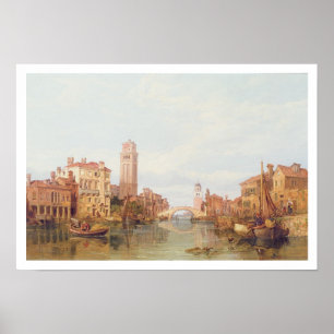 A View of Verona, 1848 (oil on canvas) Poster
