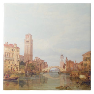 A View of Verona, 1848 (oil on canvas) Tile