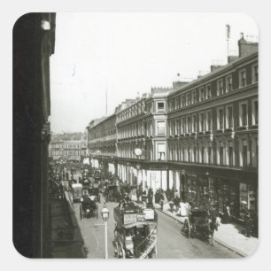 A View of Westbourne Grove, London Square Sticker