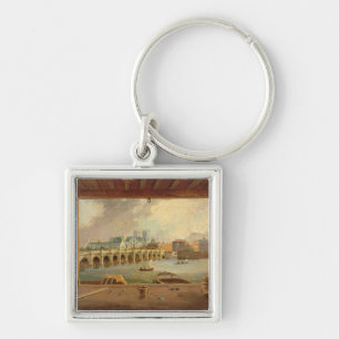 A View of Westminster Bridge (oil on panel) Keychain