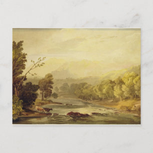 A View on the Brathay near Ambleside (w/c over tra Postcard