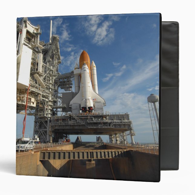 A view Space Shuttle Atlantis on Launch Pad 39A Binder (Front/Inside)